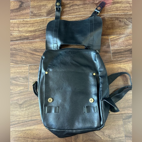 Faux leather backpack - Picture 2 of 5